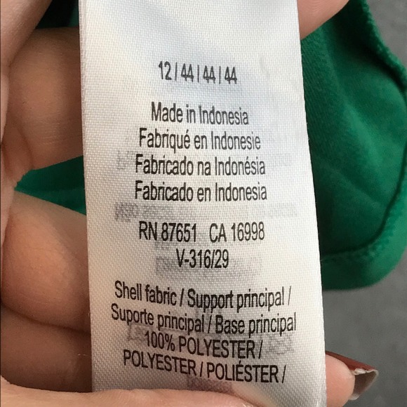 Lacoste Sport Sleeveless Tennis Dress Green Colorblock Zip Neck Womens Size 44 - Picture 9 of 10